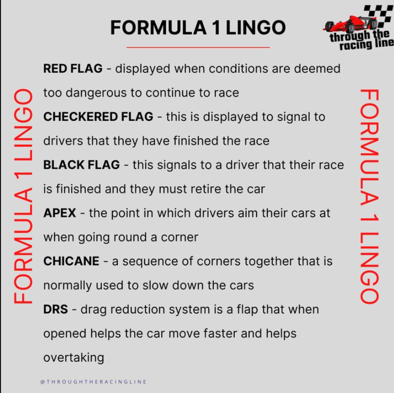 Chicane, Apex,- your own race lingo cheet sheet.
